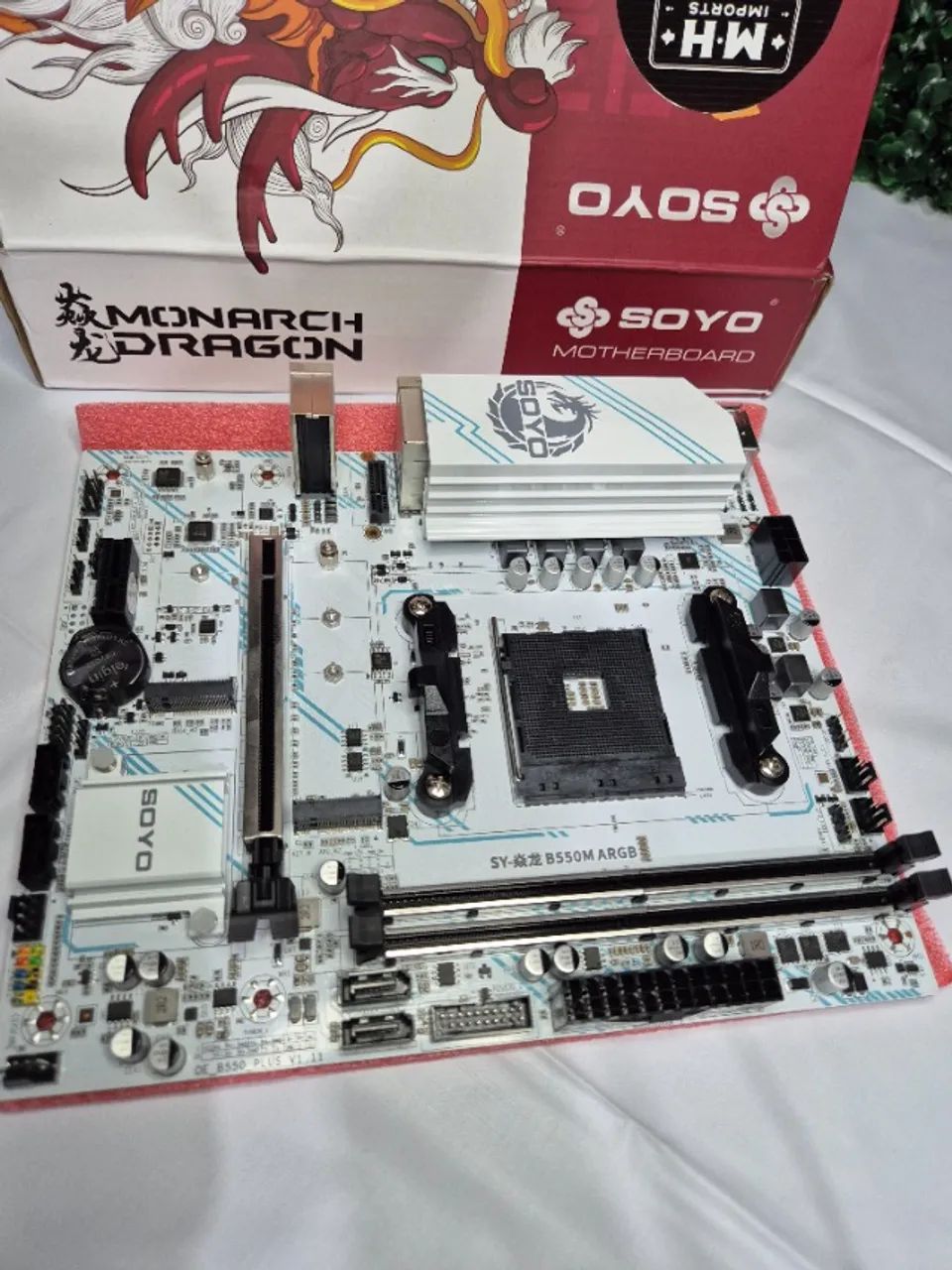 Placa mãe B550M Soyo Branca 