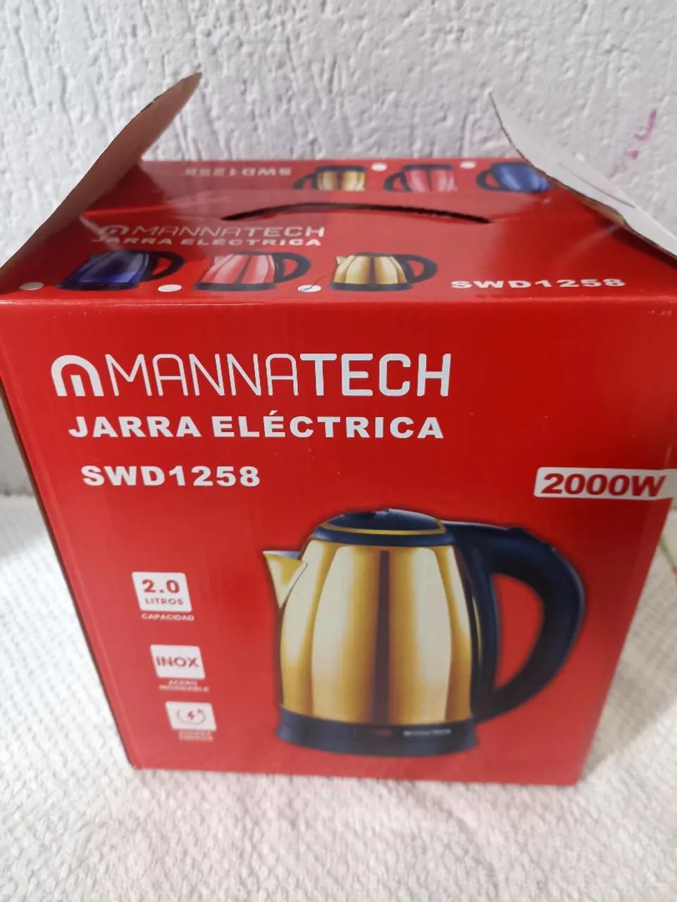 R$49,99 chaleira elétrica jarra eletrica 127v 2000wats novo ferver água  - Foto 4