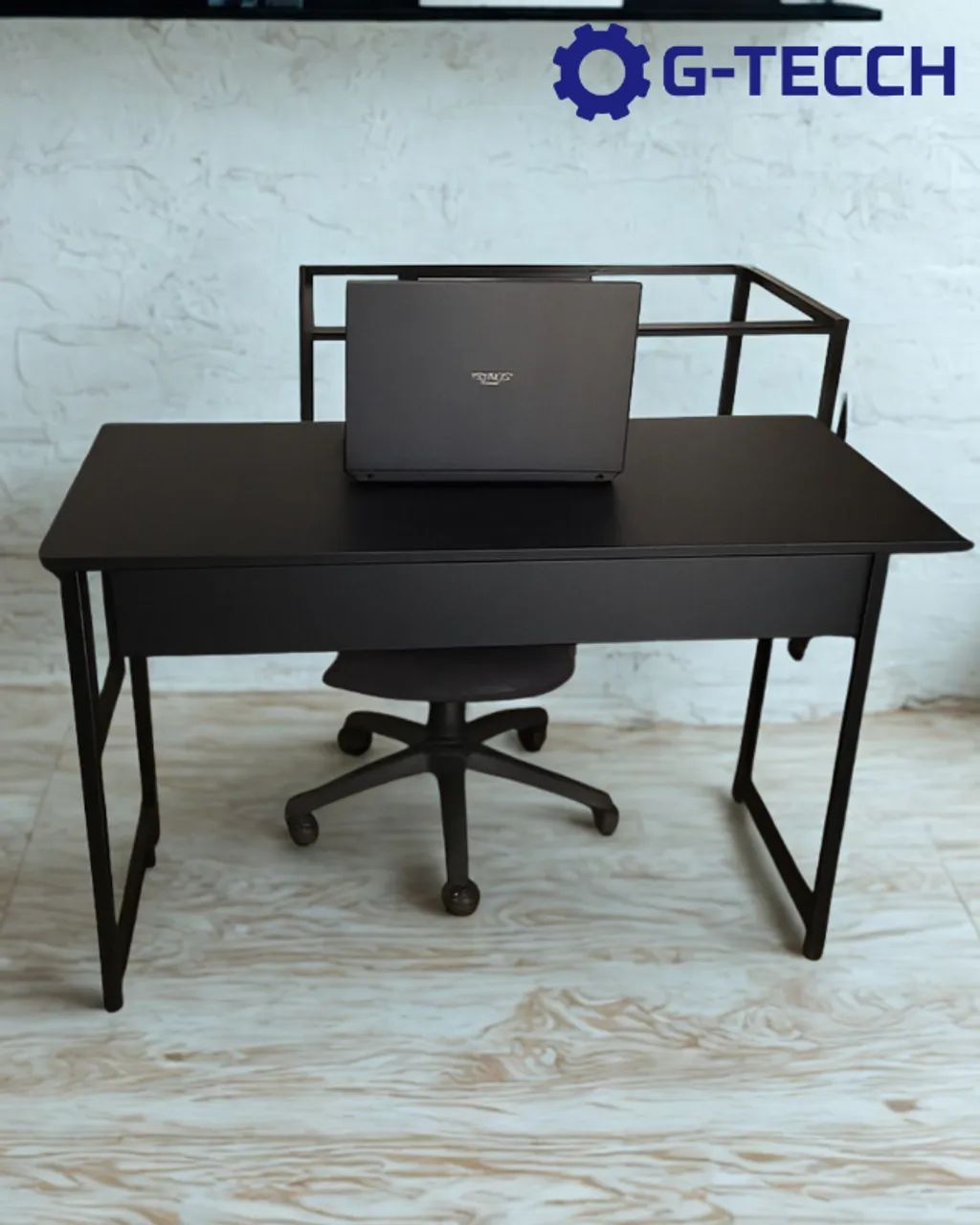 Mesa de Escritório Reforçada 1,1m NOVA Industrial Multiuso para Computador Notebook Birô