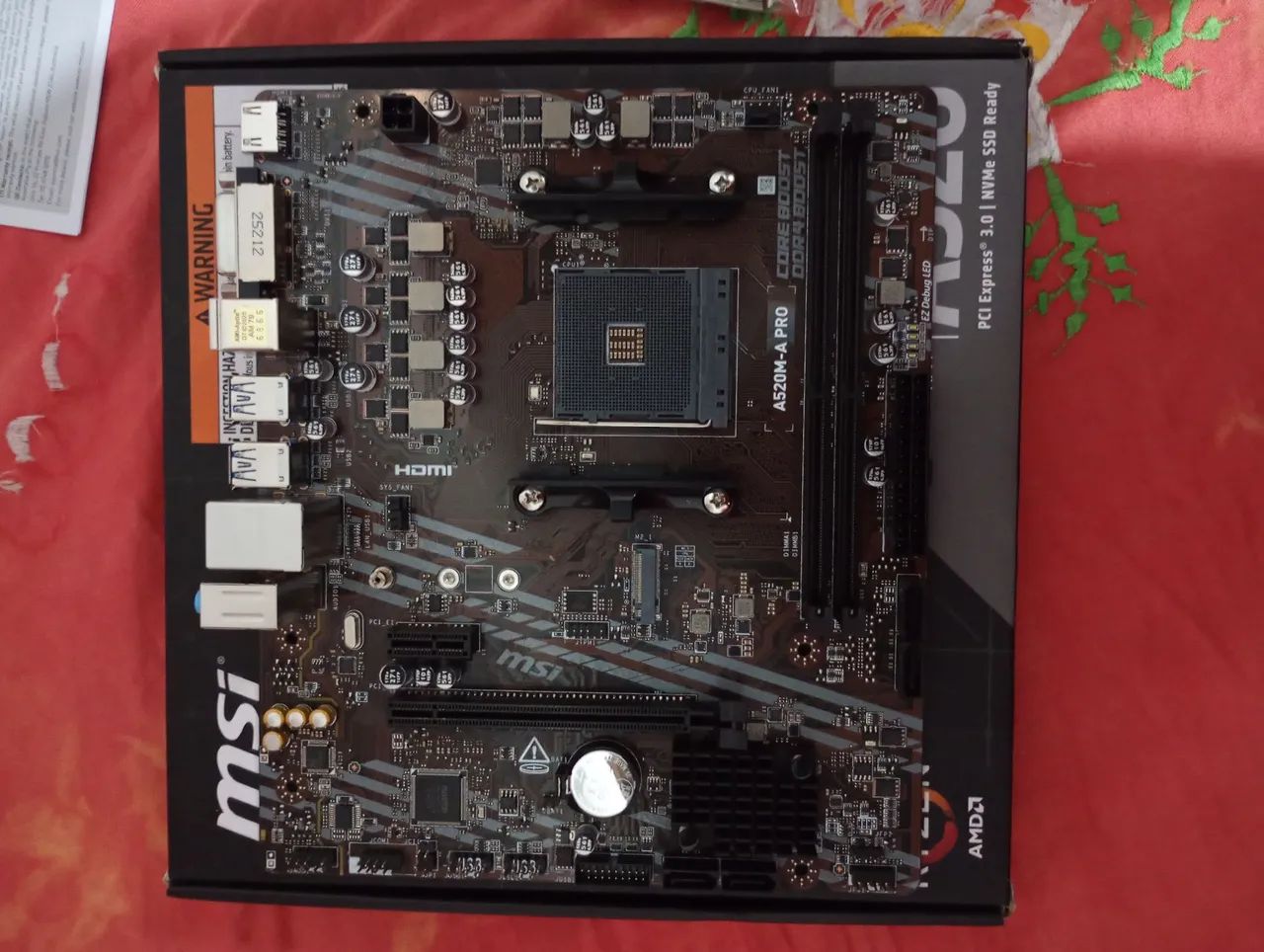PLACA MÃE A520M MSI - Foto 3