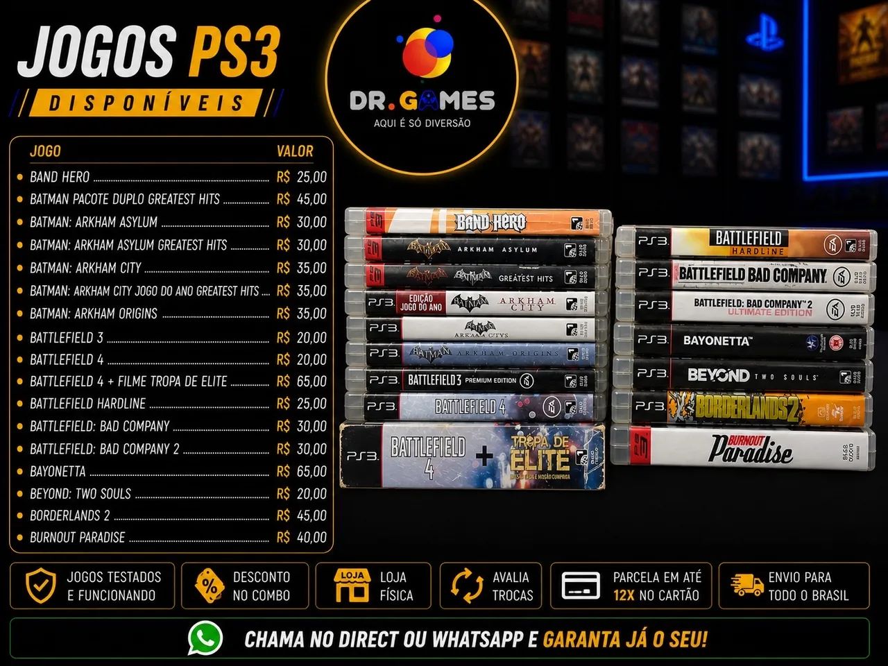 Jogos PS3 - B