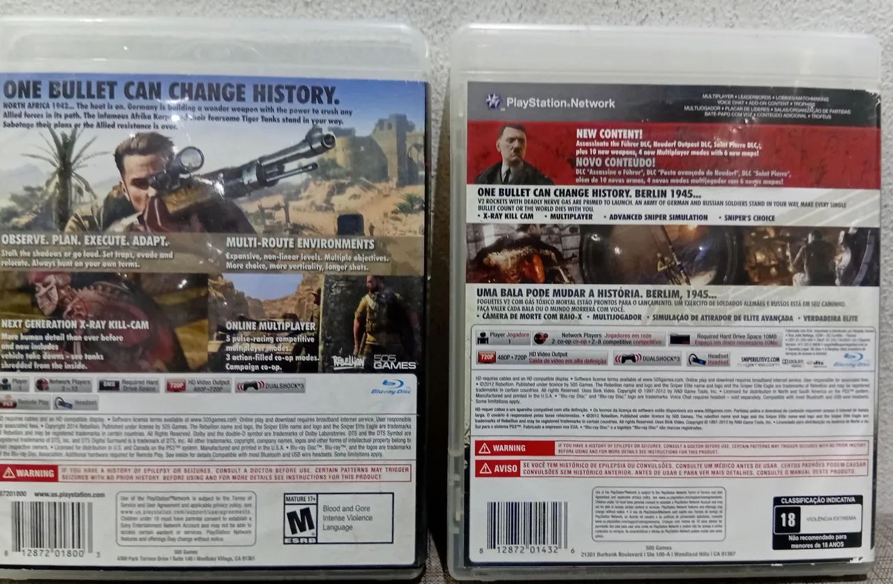 Combo jogos sniper Elite de PS3 - Foto 2