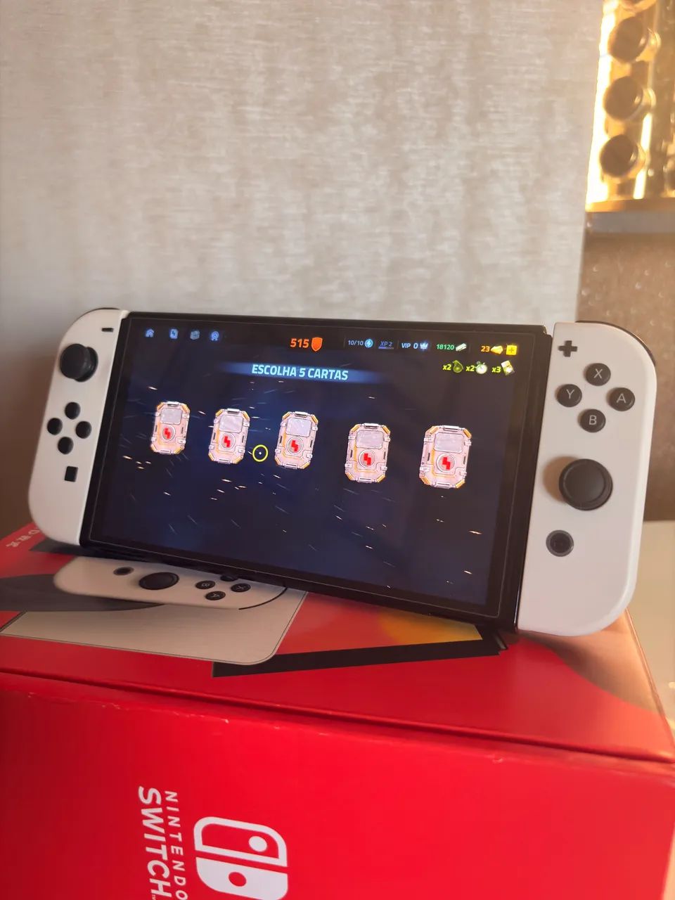 Console Nintendo Switch OLED - Branco Original  completo, pouco uso intacto - Foto 5
