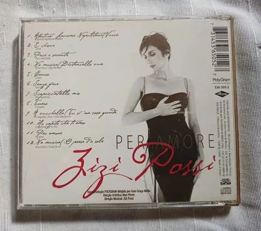 Cd Zizi Possi - Per Amore - Ótimo Estado  - Foto 3