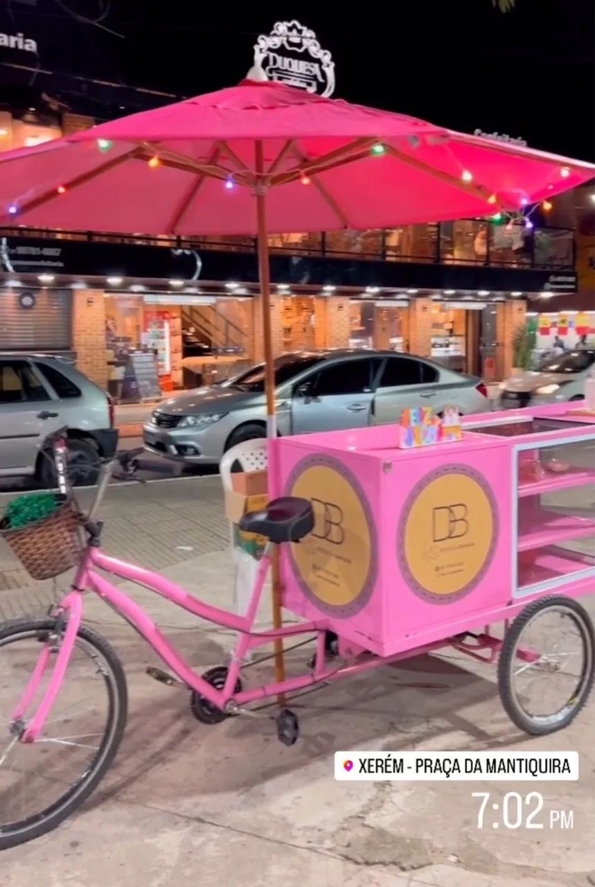 Food bike de confeitaria 