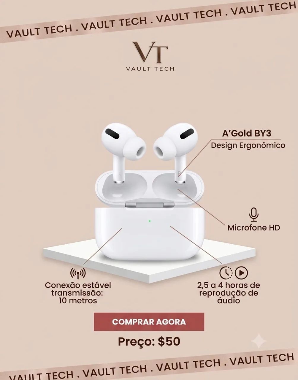 Fone de Ouvido Bluetooth Gold FN-BY3 