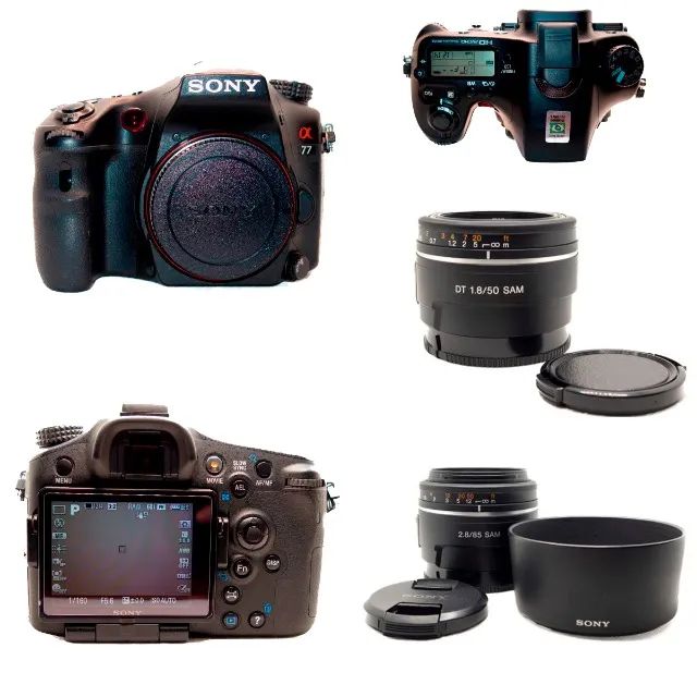CAMERA SONY A77 e 2LENTES