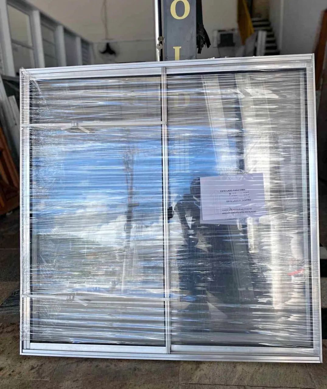 PRA COMPRAR AGORA - JANELA DE ALUMÍNIO 2F 1.00X1.00