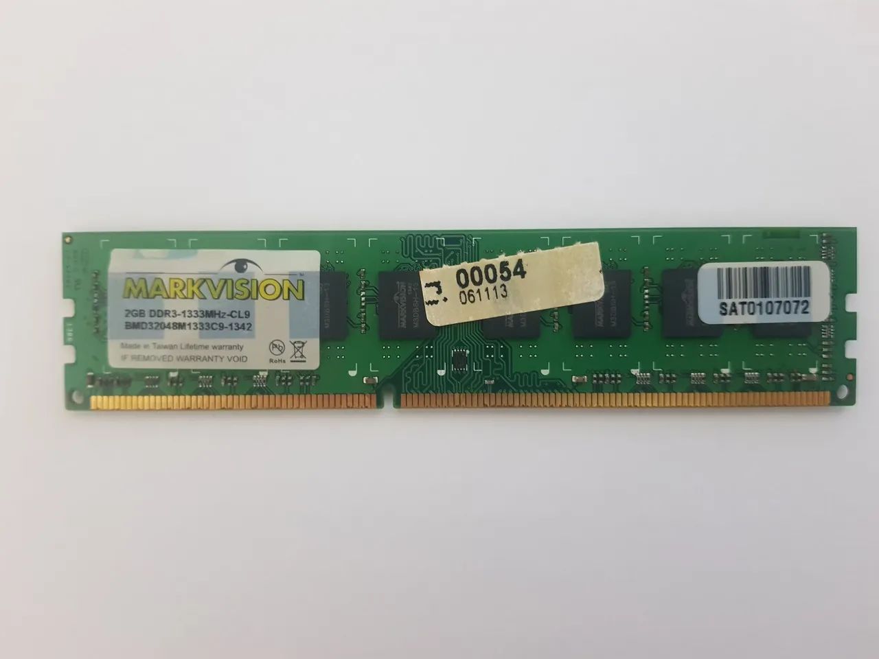 Memória RAM usada Markvision 2Gb DDR3 1333MHz