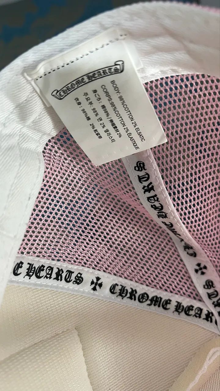 Boné Chrome Hearts rosa  - Foto 2