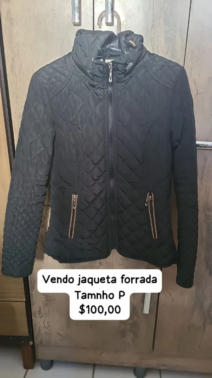 Jaqueta forrada feminina 