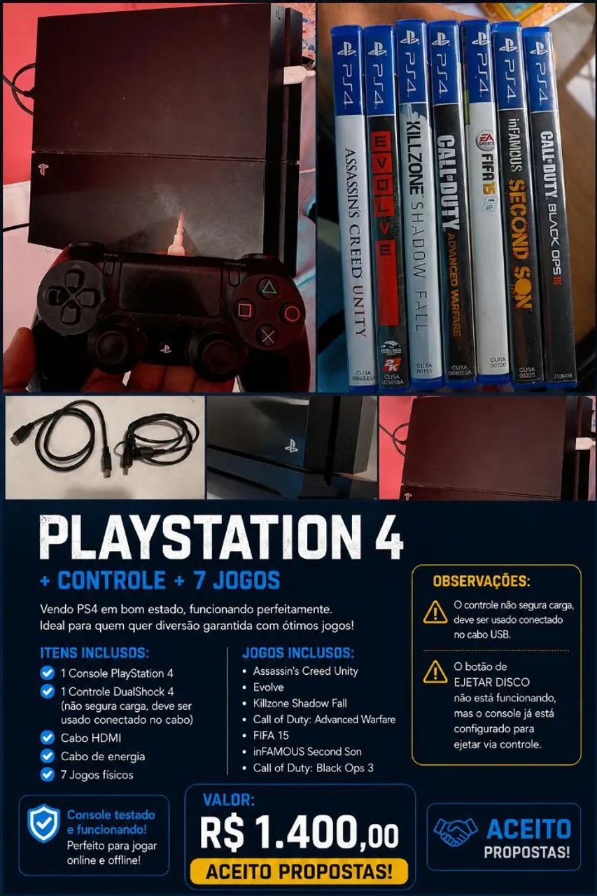 PS4 - USADO  - Foto 4