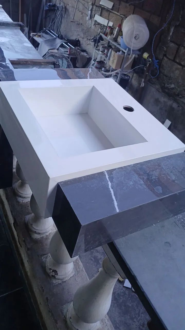 Bancada em porcelanato 