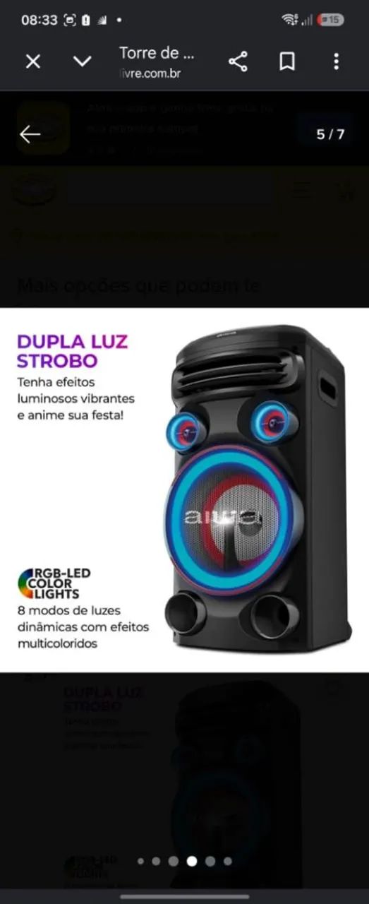 Caixa de som aiwa  - Foto 5