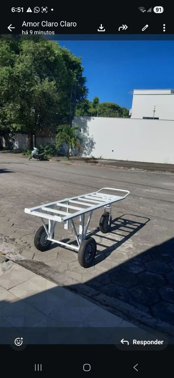 Carrinho com izopor e guarda sol 1.000 - Foto 2