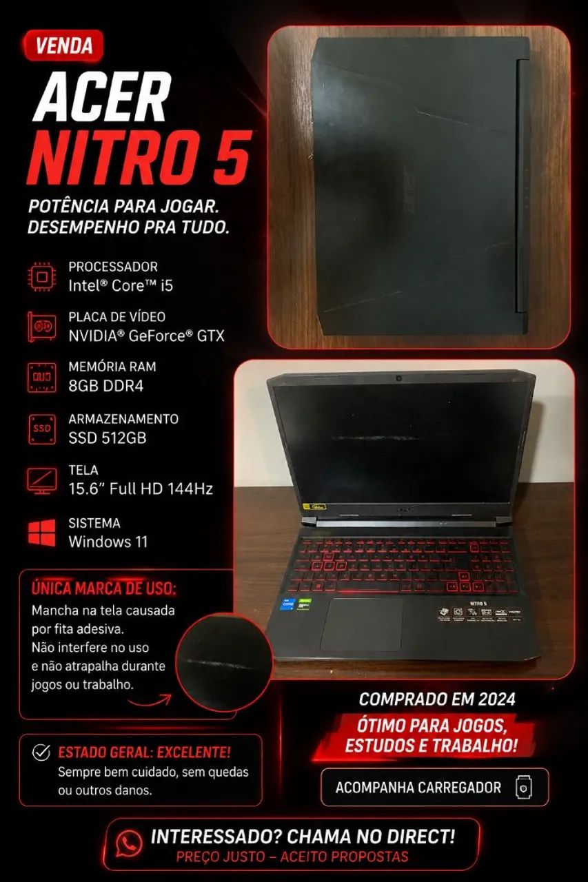 Notebook Nitro 5