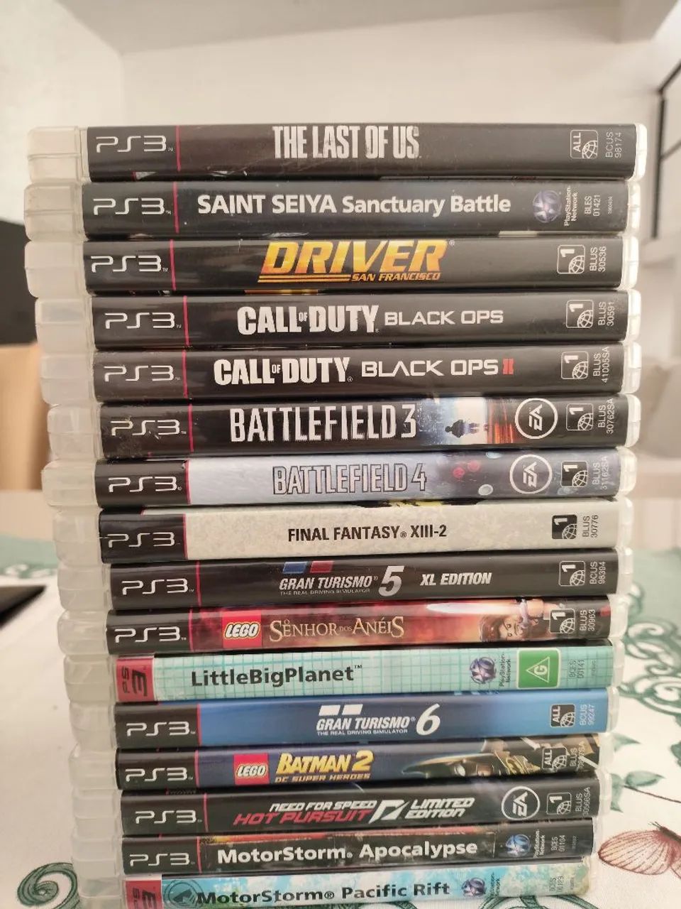 Lote Jogos PS3 Originais The Last of Us Black Ops GT6 - Jogos de