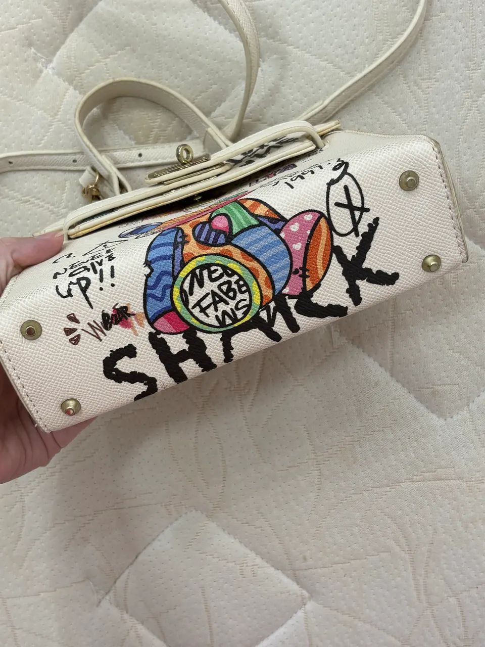 Bolsa de ombro off white - Foto 2