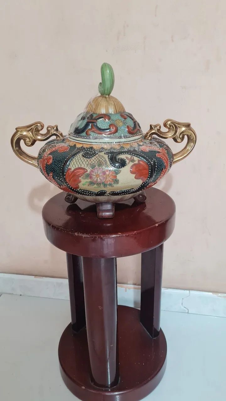 Lindo pote decoração estilo  satsuma.  - Foto 2