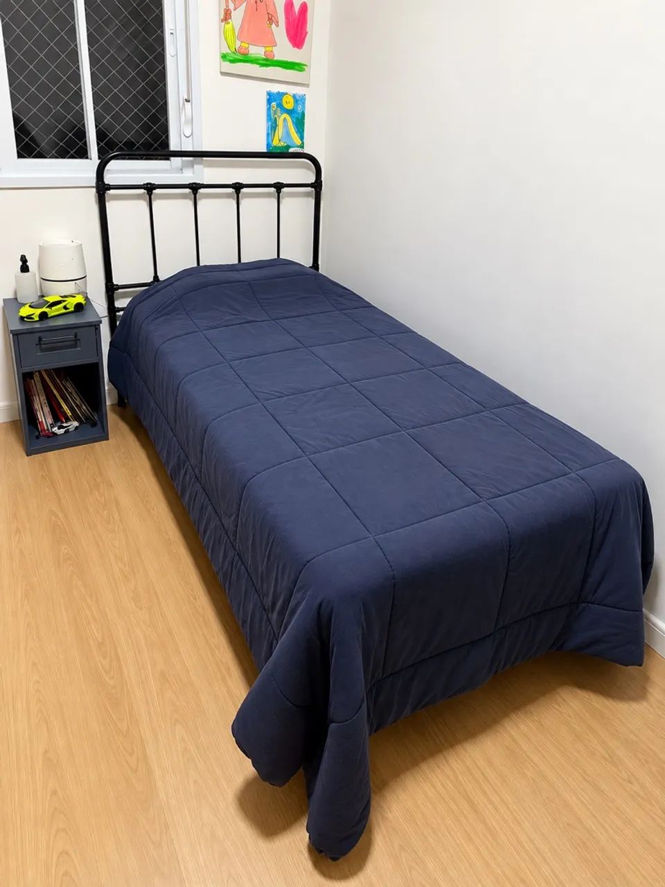 CAMA DE FERRO ARTESANAL - SOLTEIRO