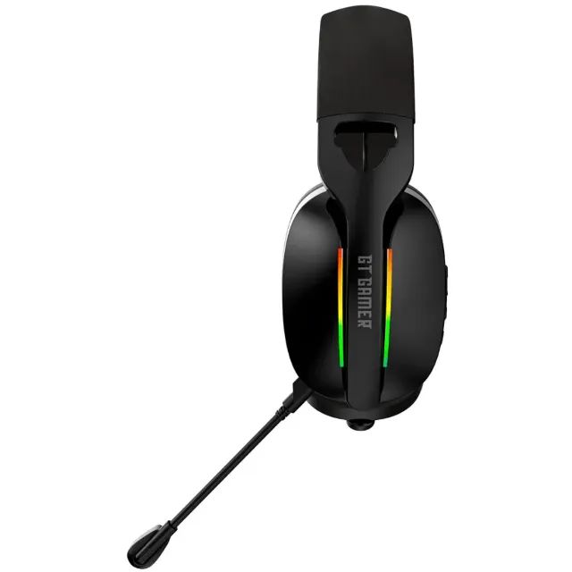 Headset Gamer Bluetooth Goldentec GT Infinity RGB Preto + Suporte para Headset GT Gamer Ec - Foto 3