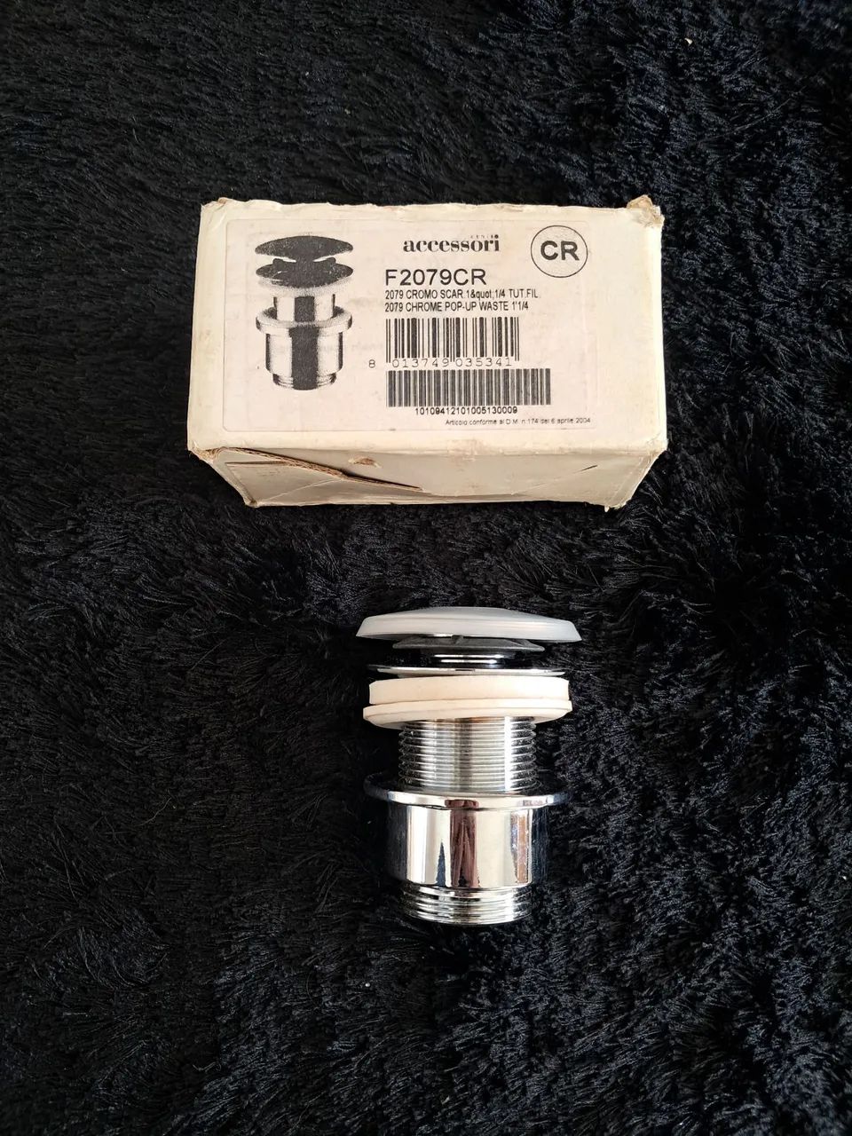 Válvula Click Inox, Modelo F2079CR da Marca Accessori