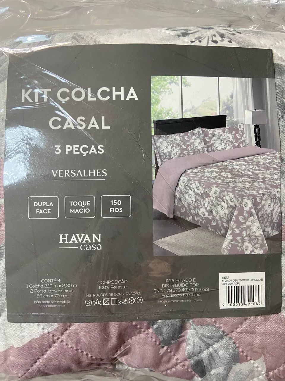 Kit Colcha de casal floral - Foto 2