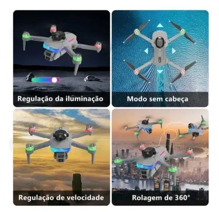 Drone Mini 8k Dual Camera Tela Controle Lcd - Foto 2