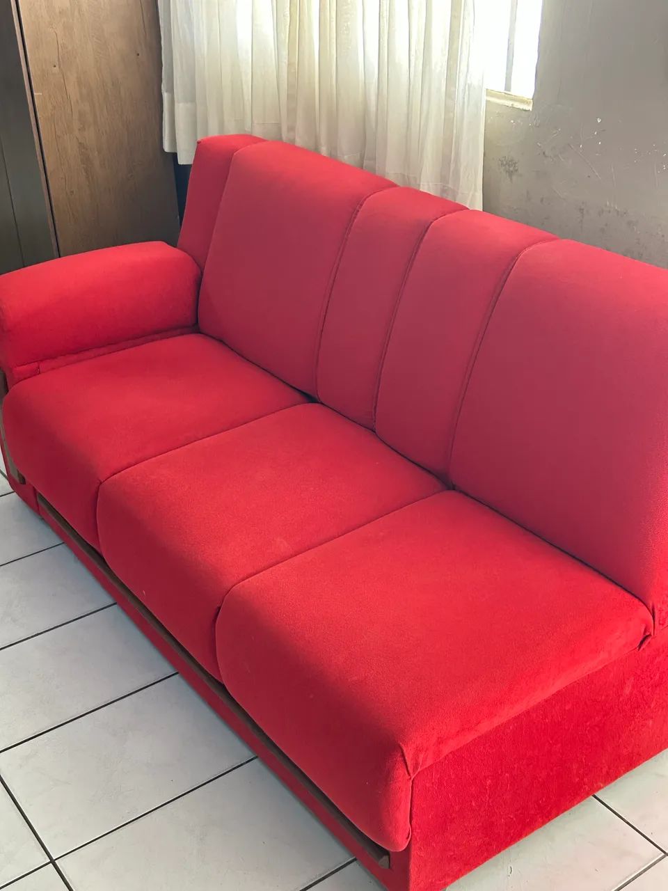 Sof á Vermelho Suede | 6 lugares - Foto 2