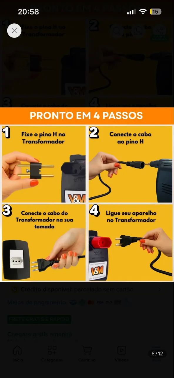 Transformador 5000VA (de 110v para 220v e 220 para 110v) - Foto 5