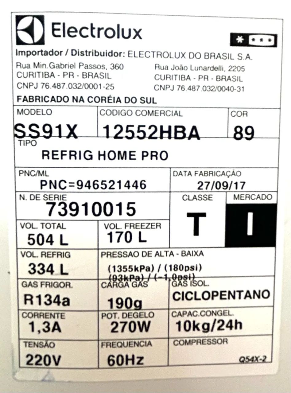 GELADEIRA SIDE BY SIDE ELECTROLUX 504 L - Foto 2
