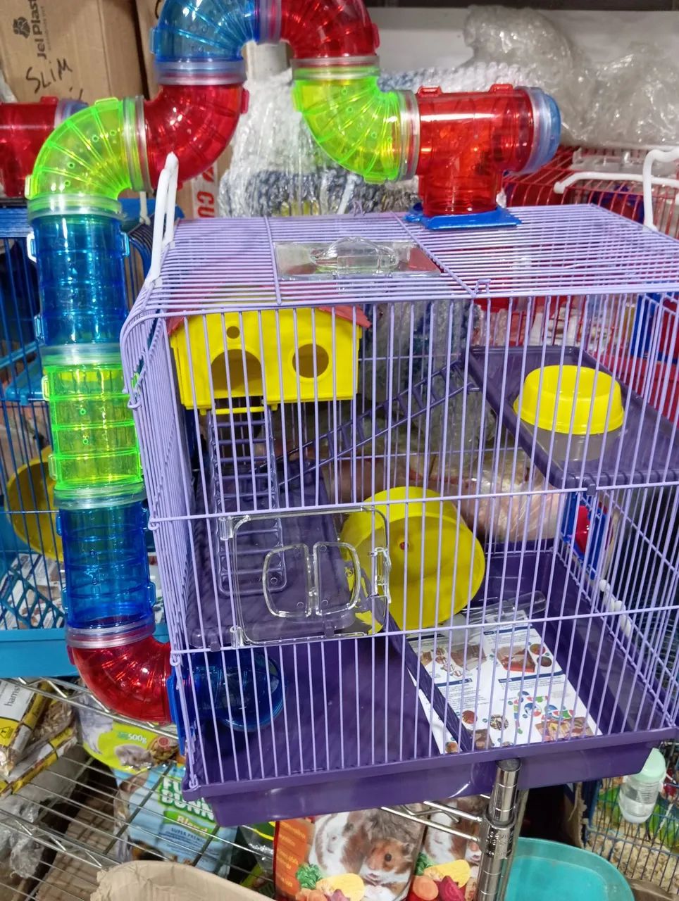 Gaiolas com tubos para hamster e roedores  - Foto 3