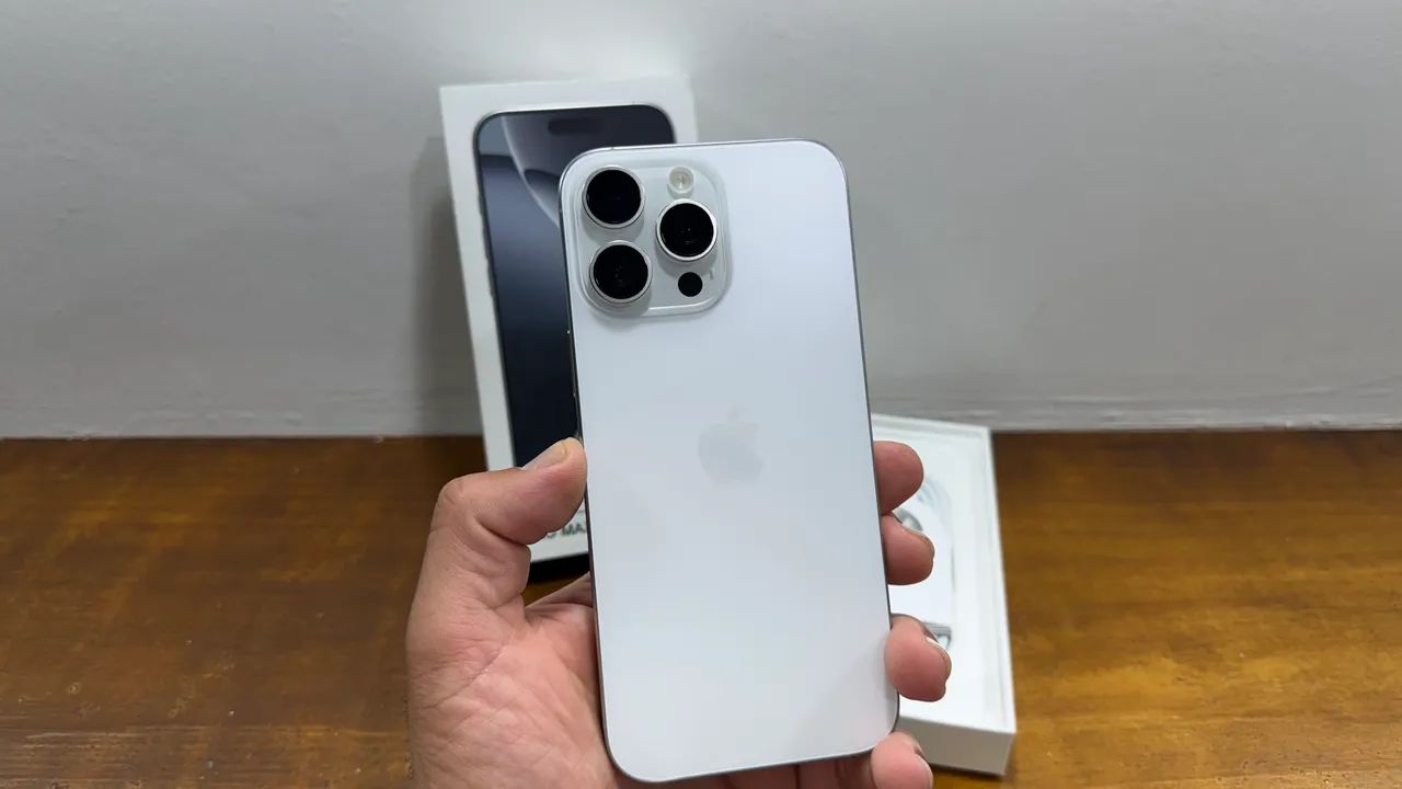 iphone 16 Pro Max 256GB Branco - semi novo 