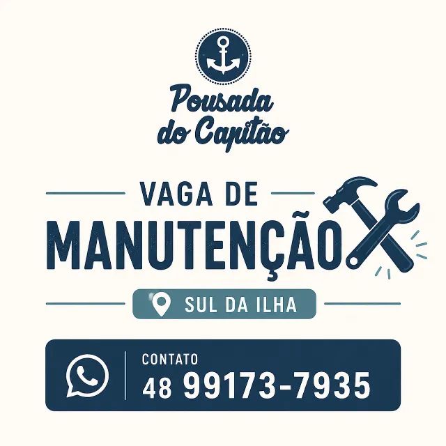 VAGA DE MANUTENÇÃO PARA POUSADA