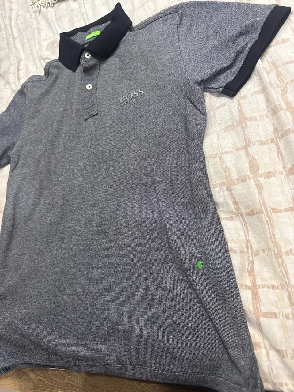 Camisa Polo Hugo Boss Cinza - Foto 2