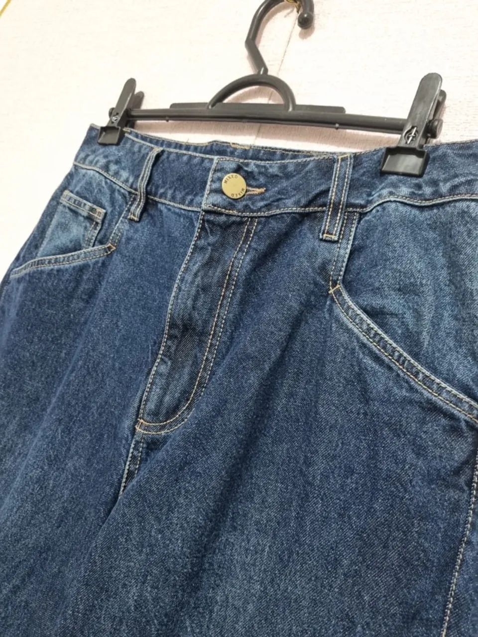 Calça jeans 100% algodão wide leg CRUISE