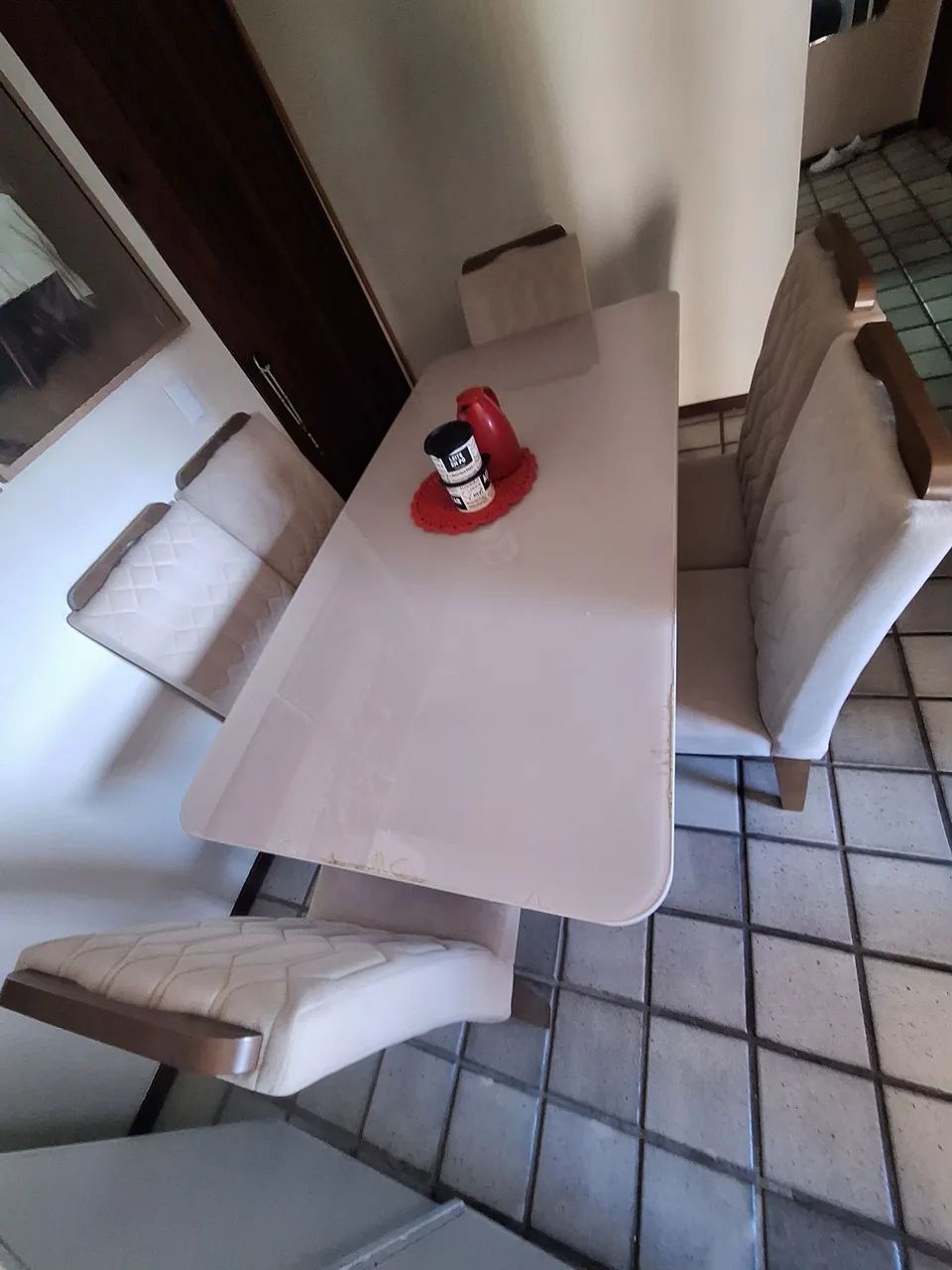 Conjuntos de mesa de jantar com 6 cadeiras - Foto 2