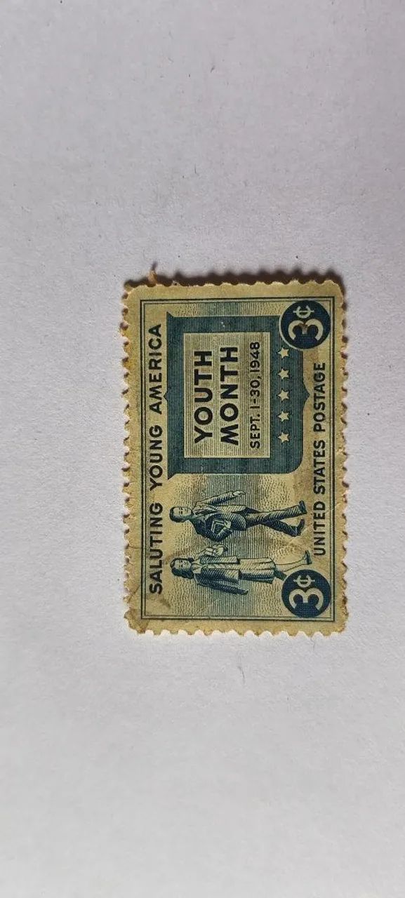 Selo postal estados unidos 1948 importado Raro 