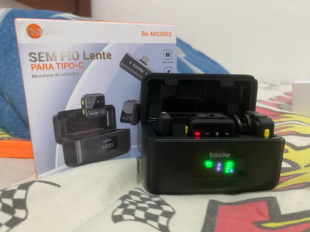 Microfone de Lapela Basike MIC-0003