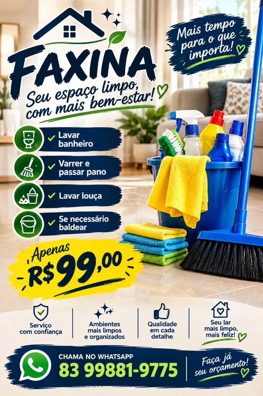 FAXINA $99 