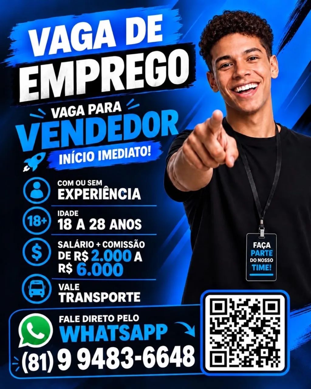 VAGA DE EMPREGO !!