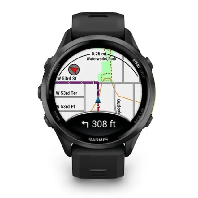Relogio Garmin Forerunner 970 Music Preto Corrida Triatlo - Foto 4