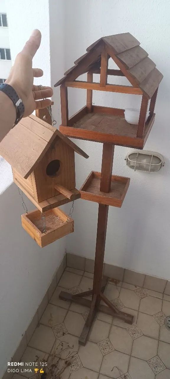 Kit completo casa e comedouro em ótimo estado  - Foto 2