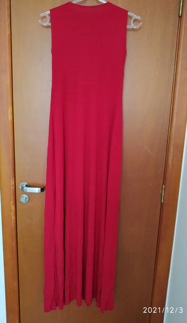 Vestido longo vermelho - Foto 4