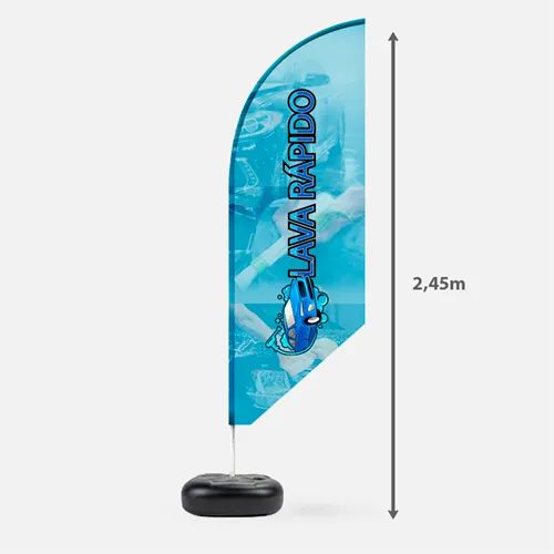 Promoção 3 wind banner personalizado 2,5 metros