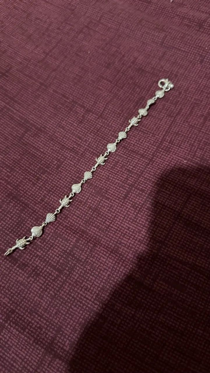 Pulseira Temática Fundo do Mar prata 925
