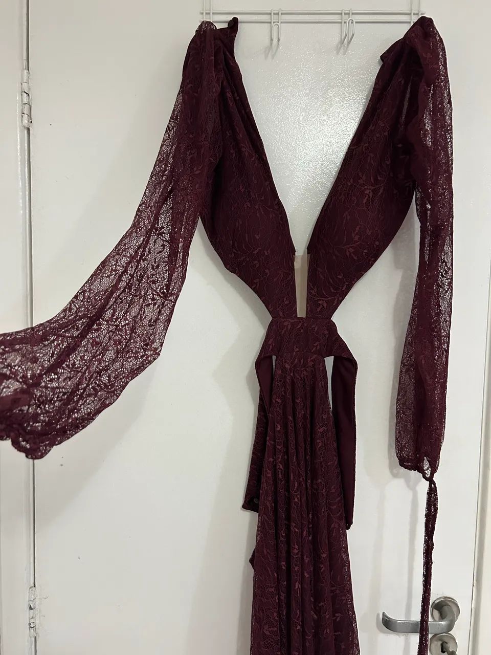 Vestido Longo Amicci Original Vinho - Excelente Estado - Foto 3
