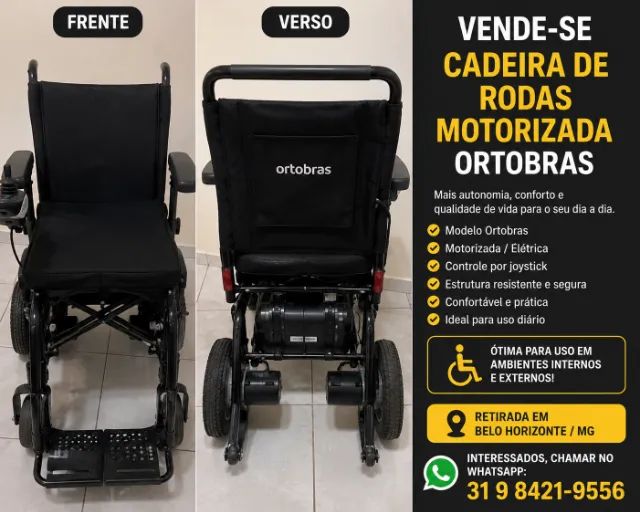 Cadeira de rodas motorizada ortobras 
