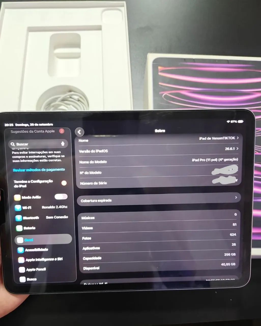 iPad M2 Pro 4° Geração 256gb 11' polegadas  - Foto 2