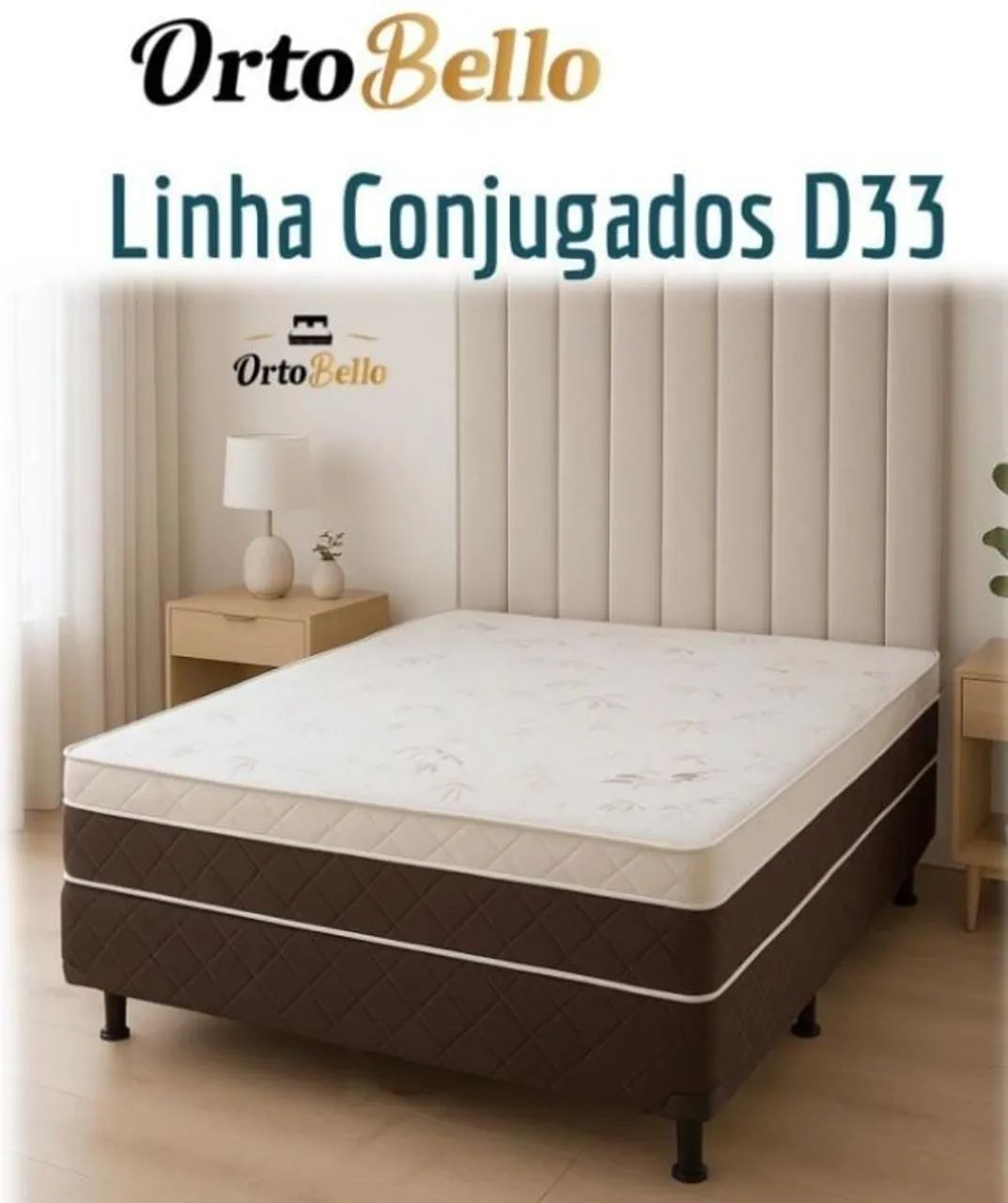 * Cama Box Casal D33 Pronta Entrega. 